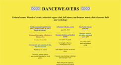 Desktop Screenshot of danceweavers.ca